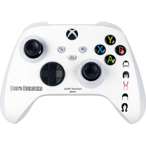 Bobs Burgers Silhouette Xbox Series S Controller Skin